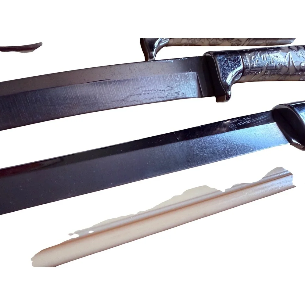Carvel Hall by Briddell Fine Cutlery 3 Piece Carving Set Floral Filigree